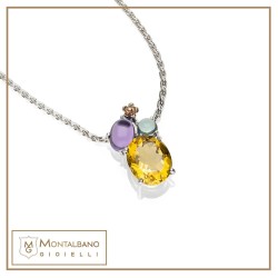 Collana Positano pietra ovale